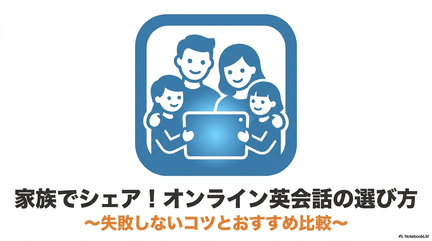家族でシェア！オンライン英会話の選び方〜失敗しないコツとおすすめ比較〜