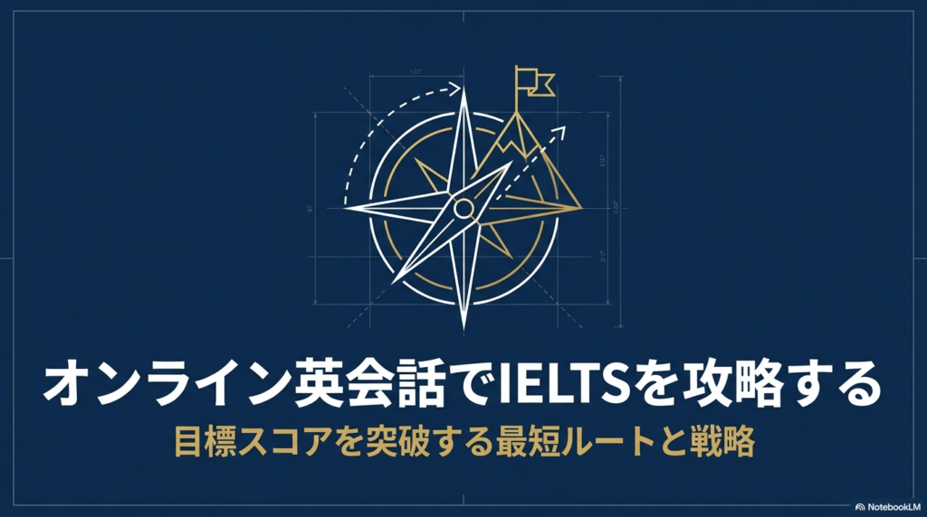 DMM英会話を活用してIELTSの目標スコアを突破するための最短ルートと戦略を示したメインアイキャッチ画像