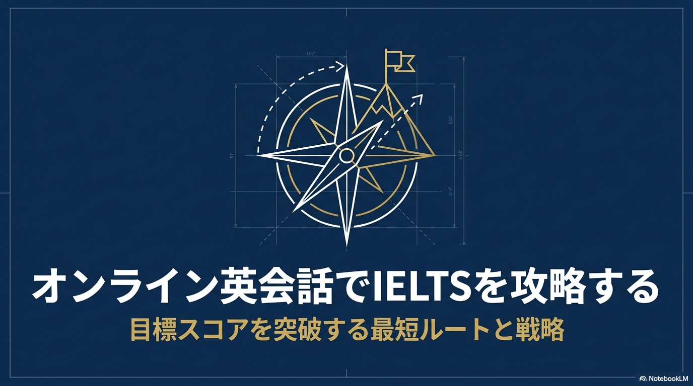 DMM英会話を活用してIELTSの目標スコアを突破するための最短ルートと戦略を示したメインアイキャッチ画像