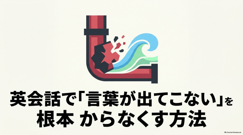 英会話で言葉が出てこない現象を根本からなくす方法を解説したアイキャッチ画像